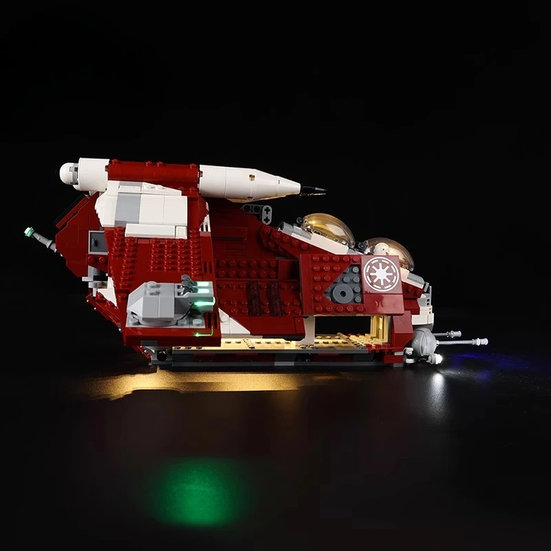 Ensemble d'éclairage LED adapté pour LEGO Star Coruscant Guard Gunship 75354 (blocs de construction non inclus)