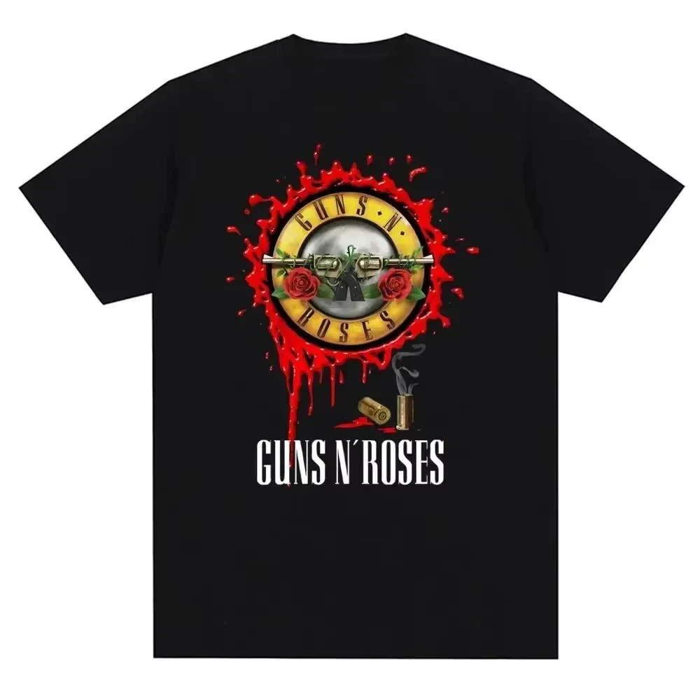 Guns N Roses Graphic Print T Shirt Vintage Rock Band Streetwear Short Sleeve Fashion Crew Neck T Shirt Women Tshirt Unisex - view 3