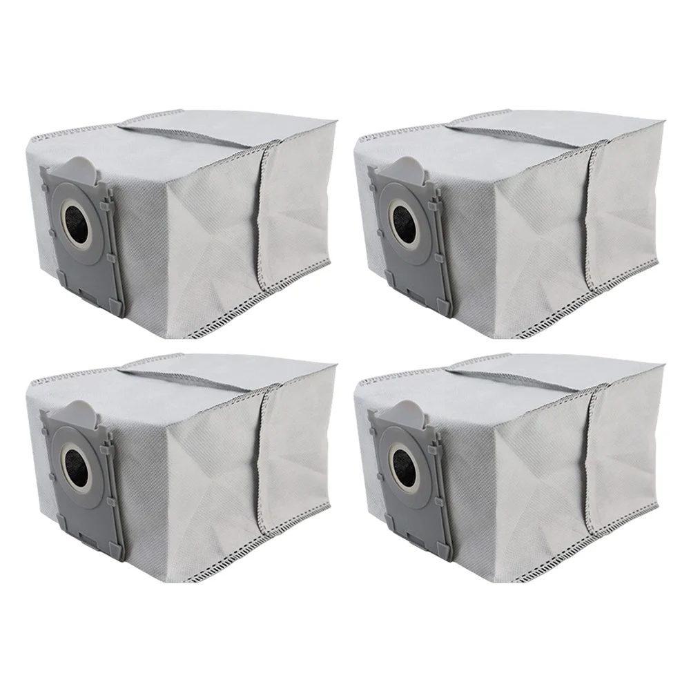 4 Pieces Vacuum Cleaner Bags for ECOVACS Robot Vacuum Cleaner with Efficient Dust Containment and Easy Installation