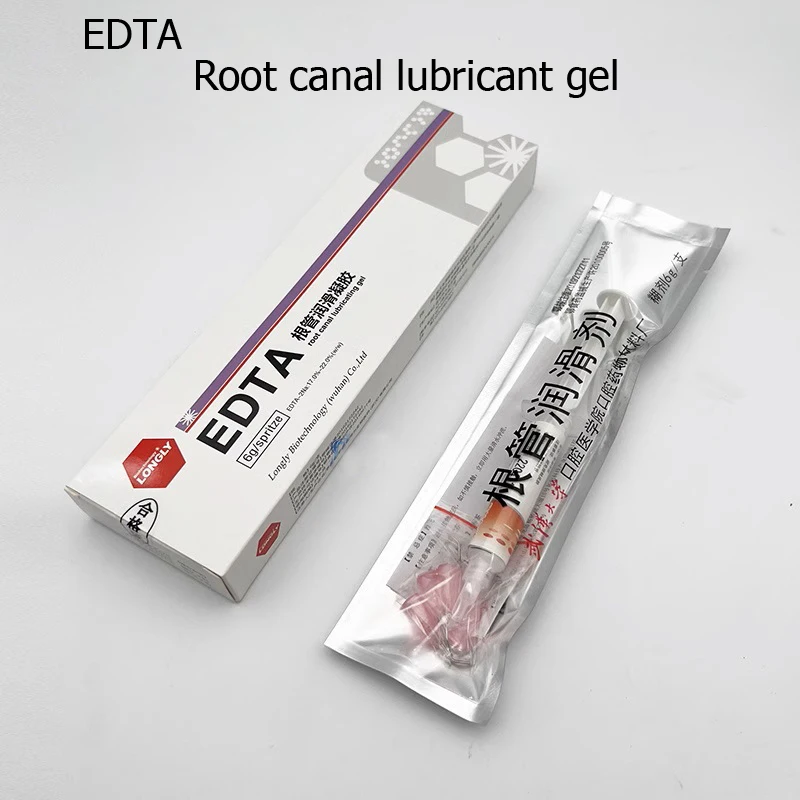 Gel EDTA lubrifiant pour l'élargissement du canal radiculaire, solution d'irrigation, matériel dentaire Chev, 6 g