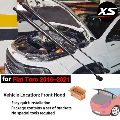 Amortiguador de capó para Fiat Toro 2016-2021 para Ram 1000 capó delantero modificar puntales de Gas soporte de elevación amortiguador cilindros varilla de pistón