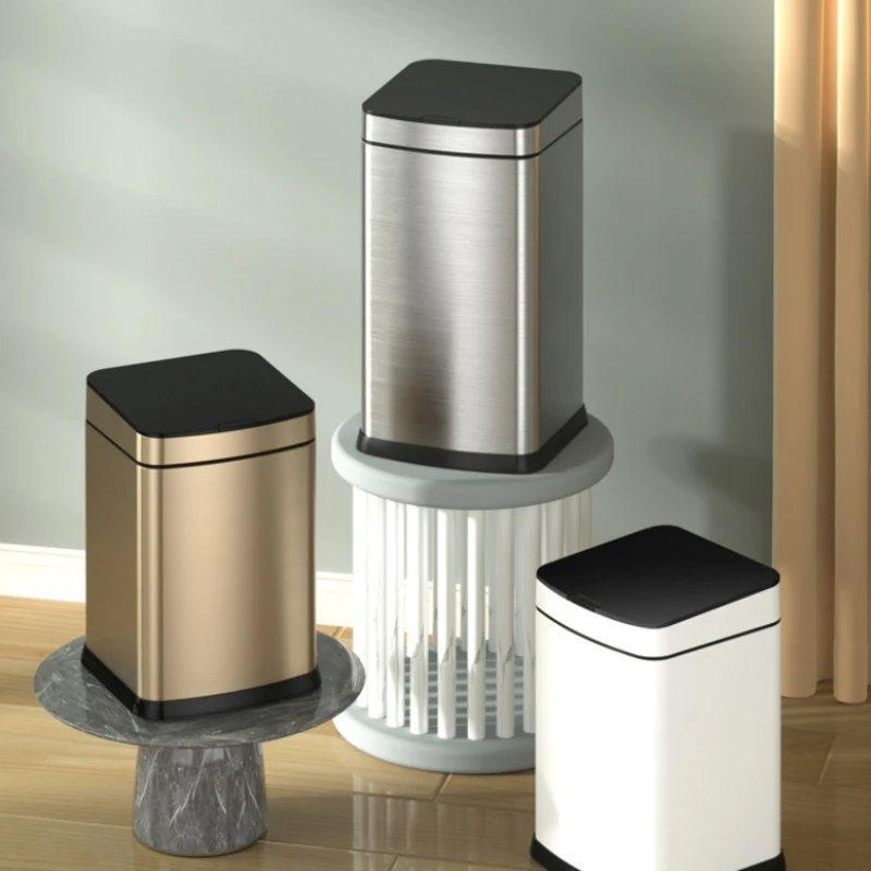 

Intelligent automatic induction trash can large capacity large electric household living room toilet small charging