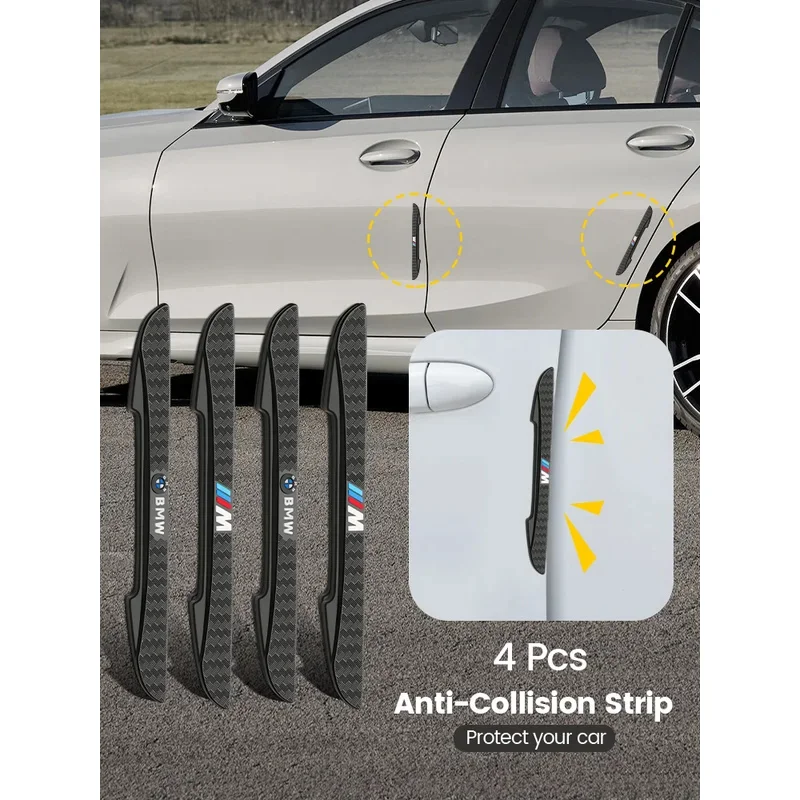 

4pcs Rubber Bumper Strip Car Door Anti-Collision Emblem Sticker For BMW X1 X2 X3 X5 X4 X6 X7 G30 G20 G32 G11 G12 F40 F30 F20 F10