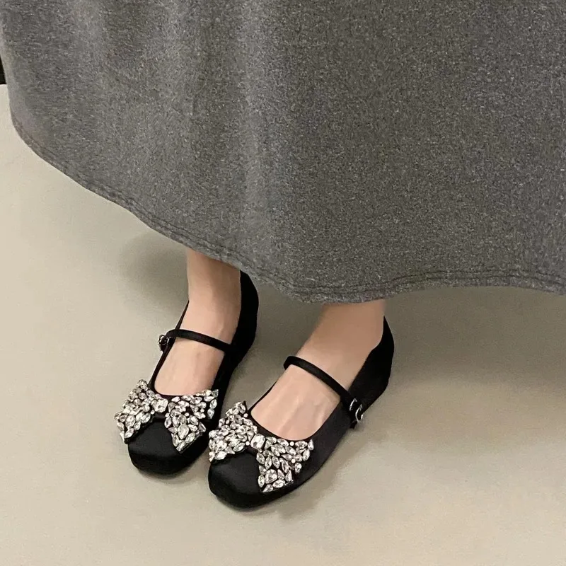 Waterdrop Bow Low-cut Platform High-heeled Women's Shoes, 2026 Summer New Style, Retro Mary Jane Shoes view 2