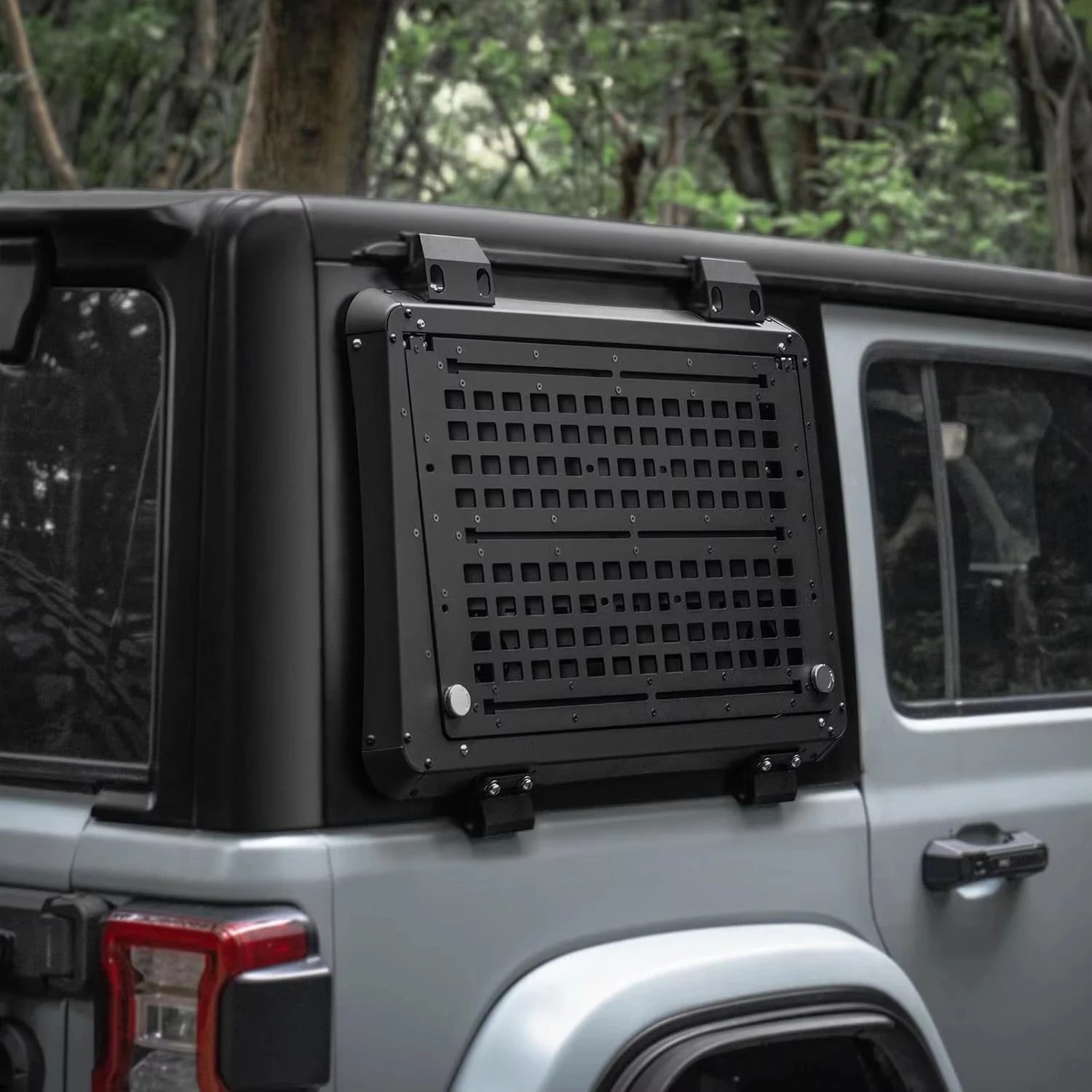 Tacmolle Rear Side Window Worktable for Jeep Wrangler JL Accessories Window Expansion Storage Box Tactical MOLLE Panel