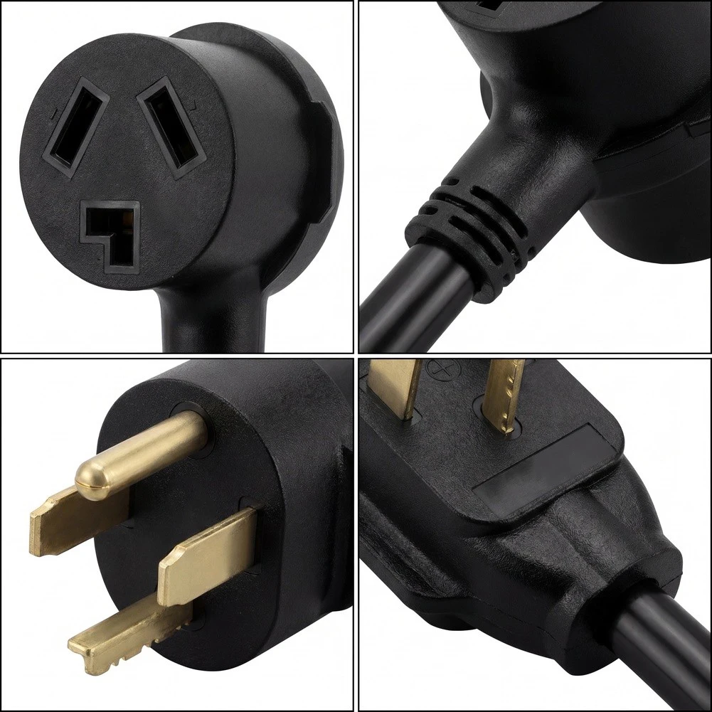 1 Piece 14-30P To 10-30R Dryer Oven Extension Cord For American Adapter 30A 125V Power Cable Home Electrical Supplies