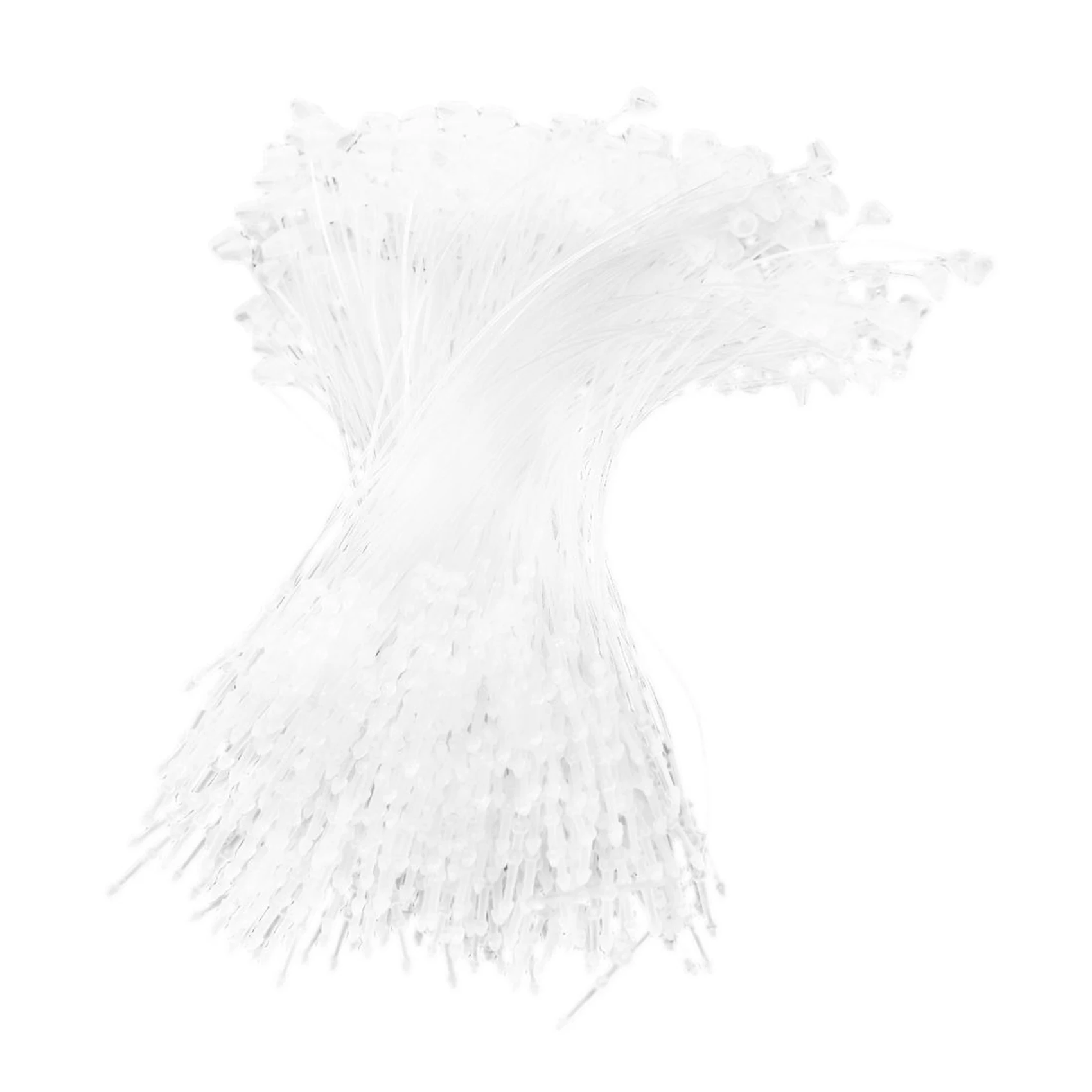 OFSS-4000 Pieces White Snap Lock Pins Loop Price Tag Fastener 5 Inch 130Mm