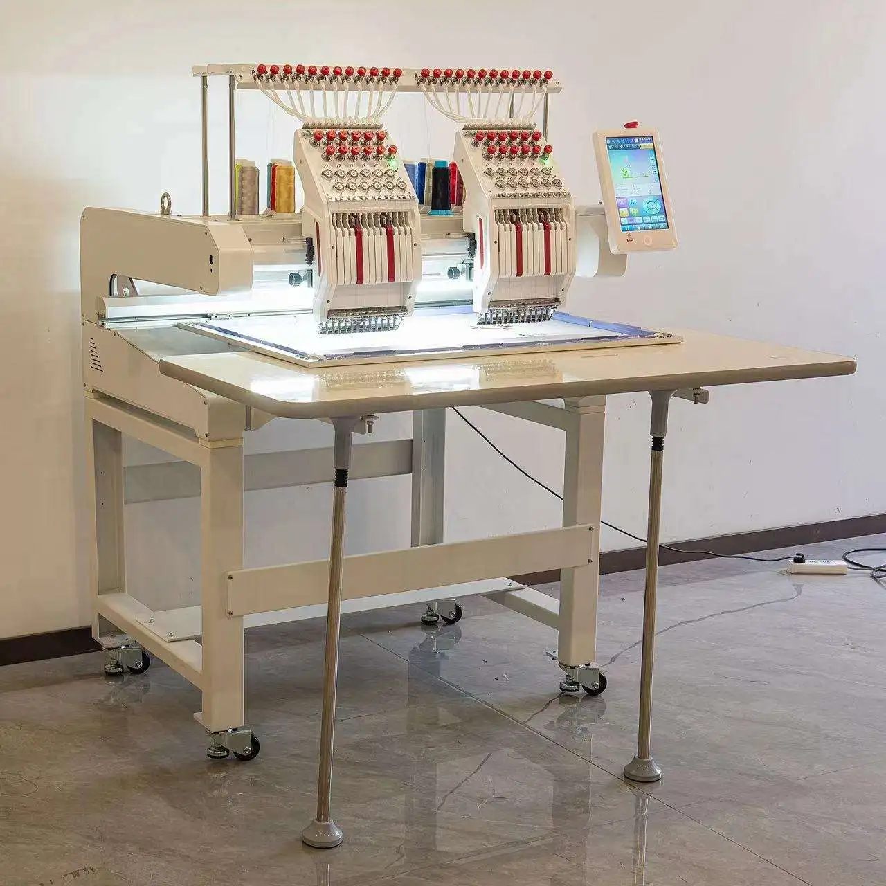 Embroidery Machine Commercial Multi-needle Computerized Sewing Machine for Custom T-Shirt Cap Hat Jacket Business