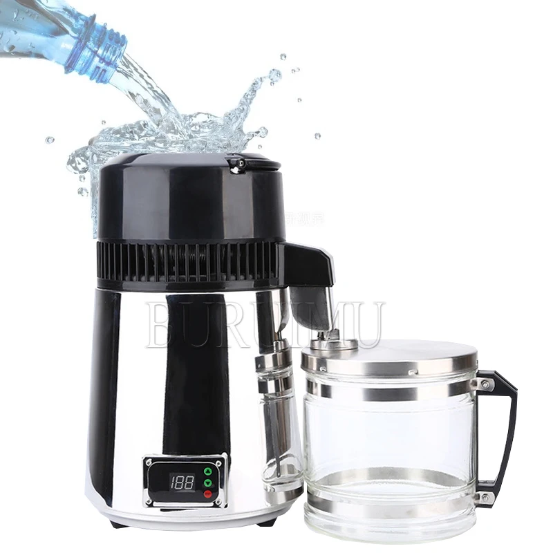 Water Distiller  Purifier Filter Dispenser Drinking Bottle Softener Dual Temp Display Overheat Protection Home Appliance