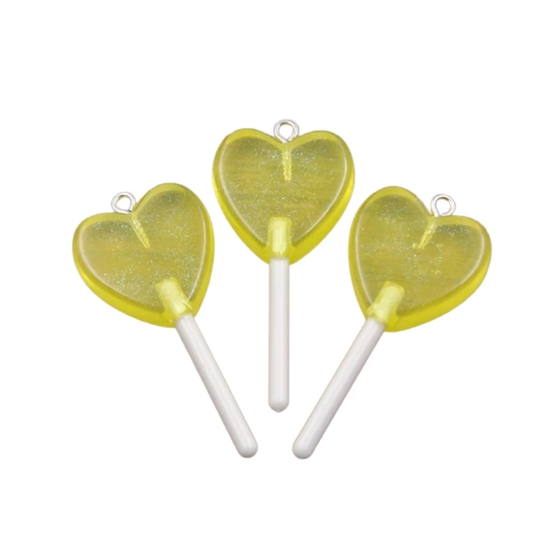 Multipurpose Star Heart Circle Lollipop Pendant Accessory for Jewelry Lovers E0BF