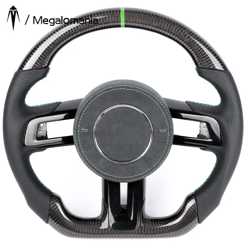 Fit for Ford mustang carbon fiber steering wheel 2018 mustang led steering wheel