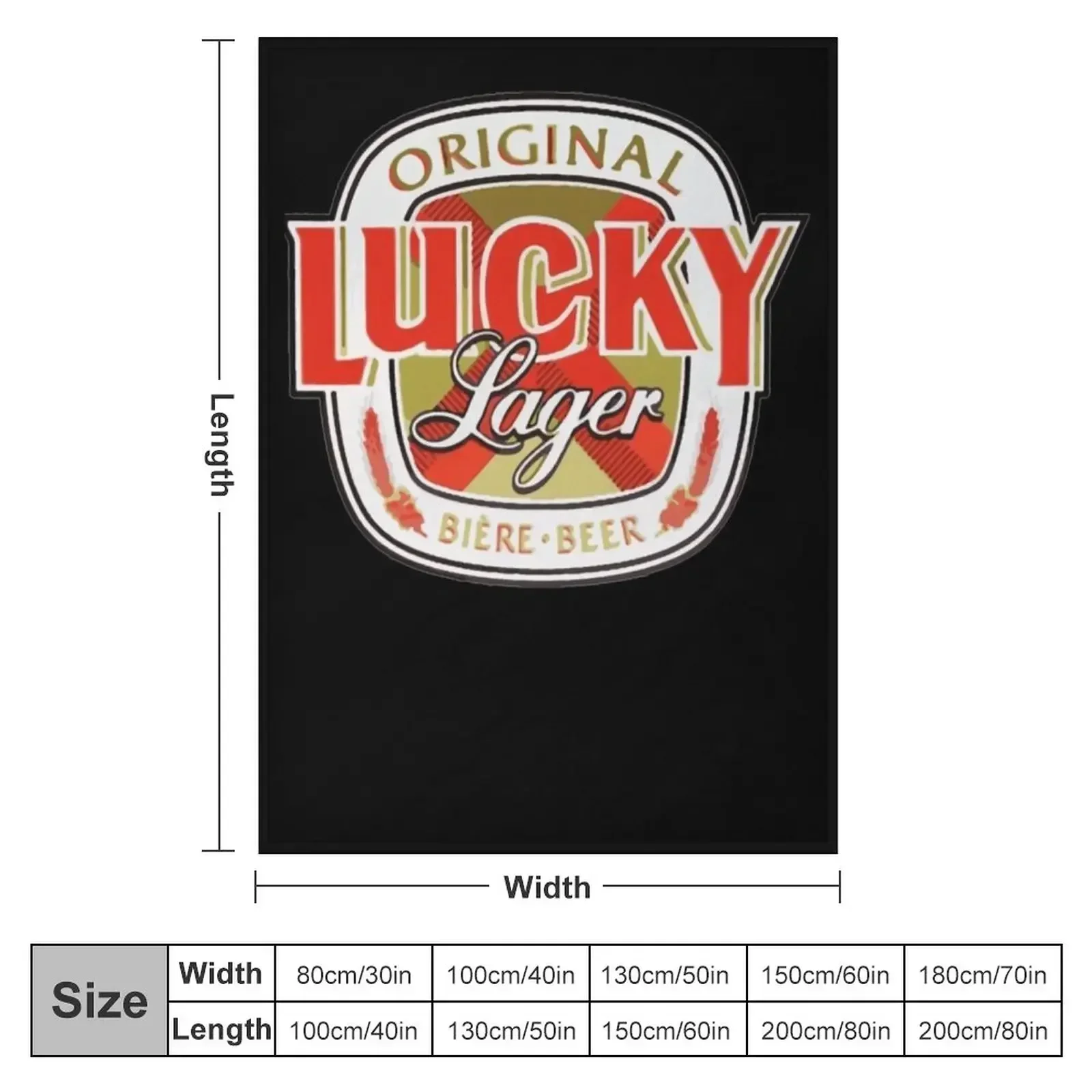 Lucky-Lager-San-Francisco-Beer Throw Blanket Vintage Soft Big halloween Travel Blankets