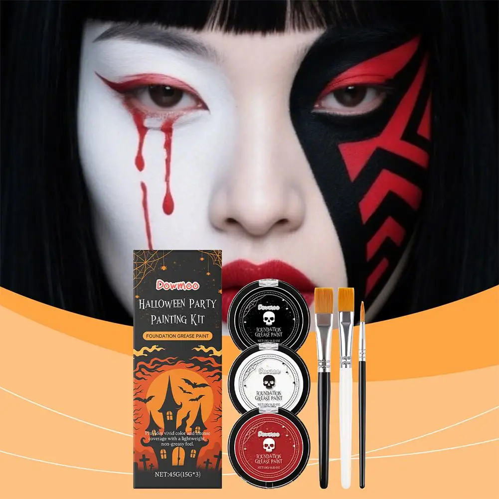 Maquillaje de alta calidad, maquillaje Facial de alto rendimiento de Color, fiesta navideña, creatividad, juego de pintura para fiesta de baile de Halloween
