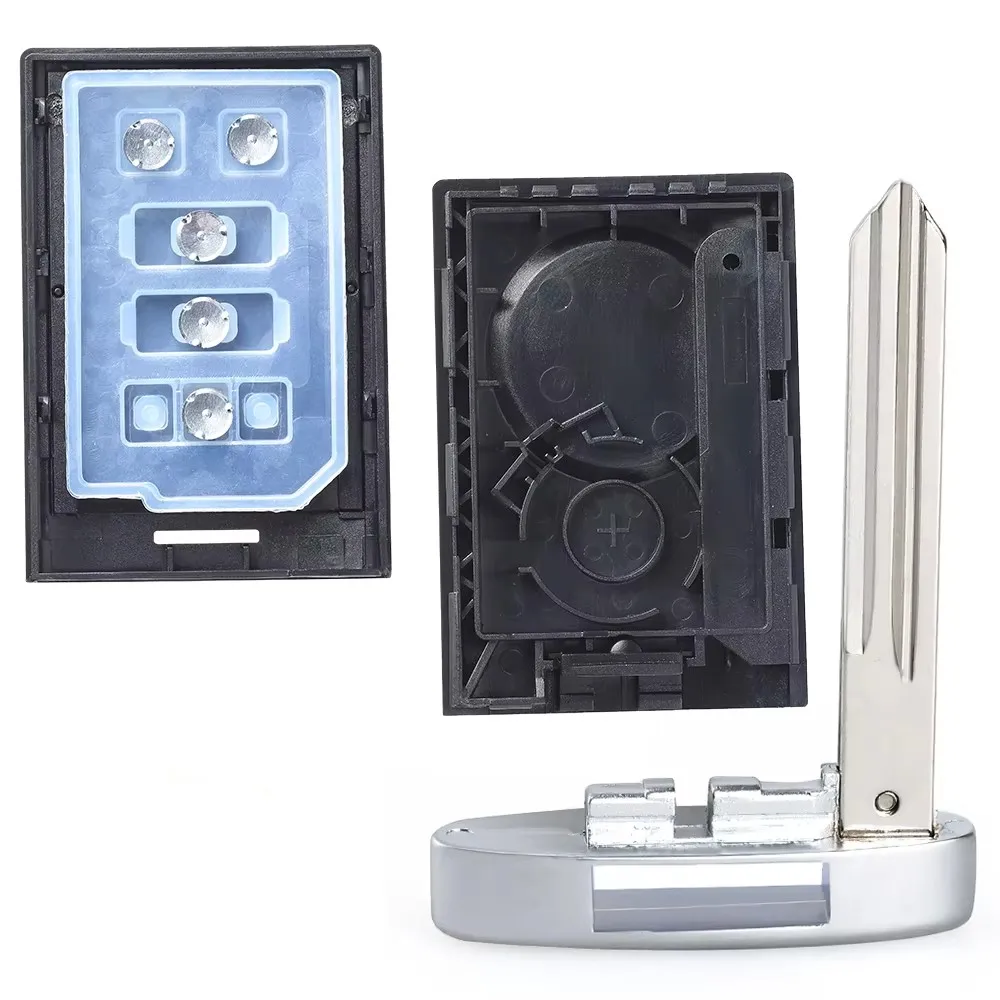 

KEYECU 3 4 5 Buttons Case for Cadillac CTS DTS STS XLR for Chevrolet Corvette Auto Smart Remote Key Shell Cover Fob M3N5WY7777A