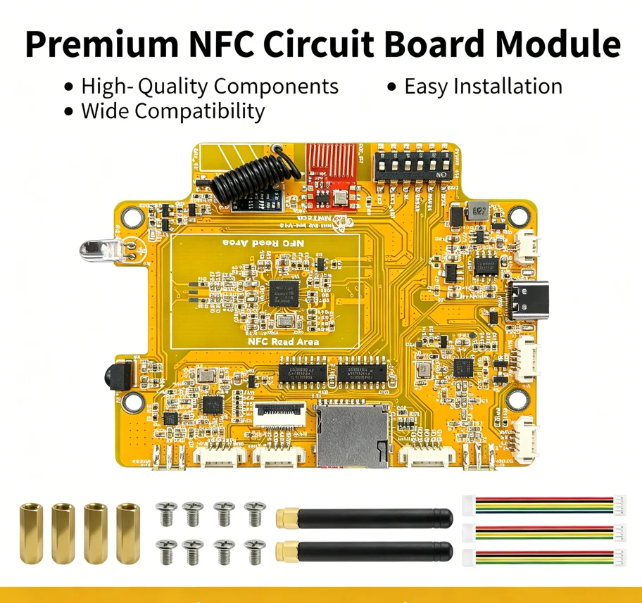Bezprzewodowy moduł rozszerzający komunikację wielopasmową NM-RF-Hat dla ESP32 Bruce CYD CC1101 NRF24 PN532, nadawanie i odbiór podczerwienią, 433M OOK Power R — zdjęcie produktu 5