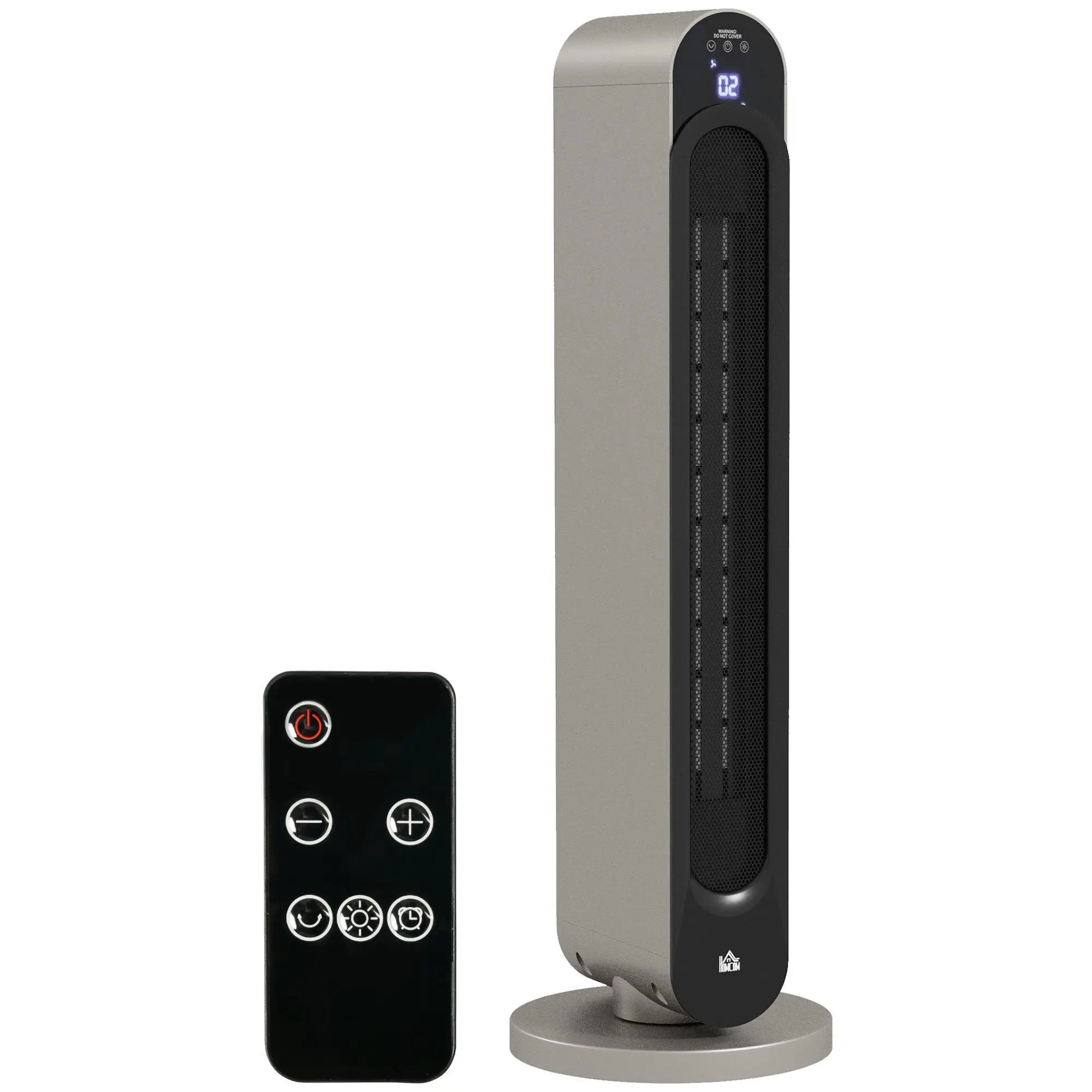 HOMCOM 1100 Tower ceramic heater/2200W Vertical heater with remote control LED display timer 12H