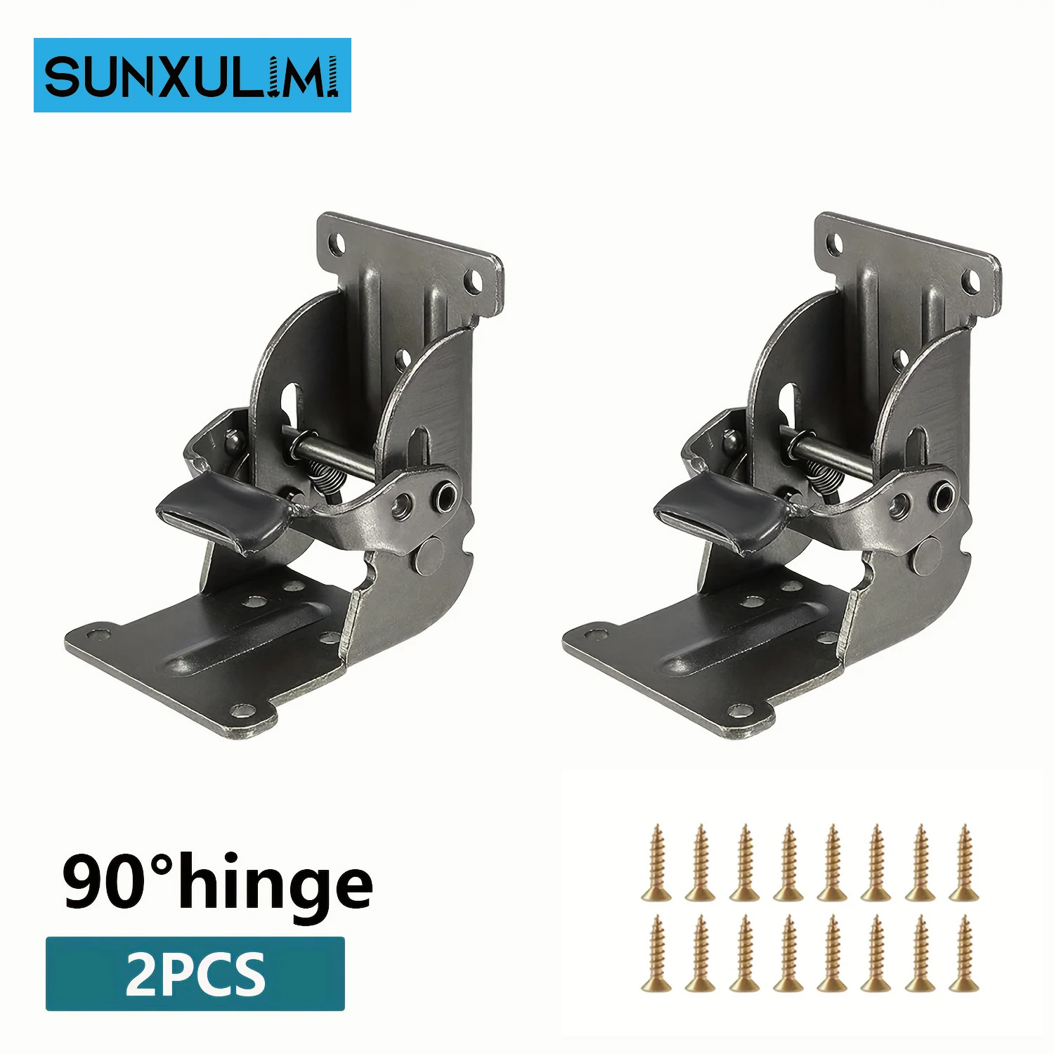 

Самоблокирующиеся складные петли 2/4, опорный кронштейн для складных петель для ножек 0–90 градусов, с винтами, подходит для ножек верстака