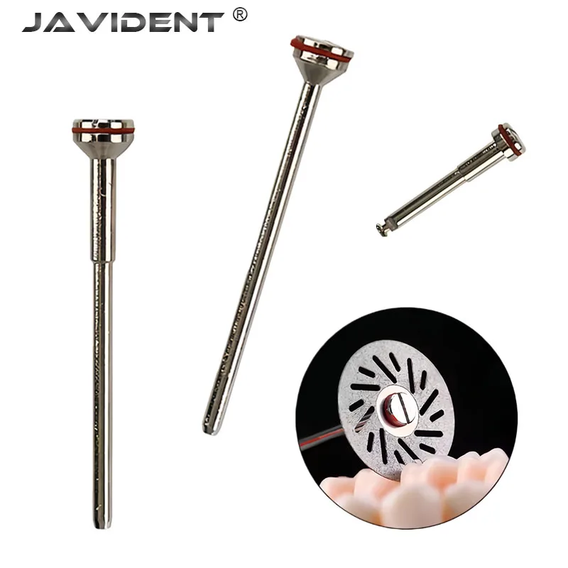 10Pcs Dental Polishing Shank Mandrels Cutting Disc Holder  Polisher Stainless Steel Machine Needle Dental Lab Rotary Tool