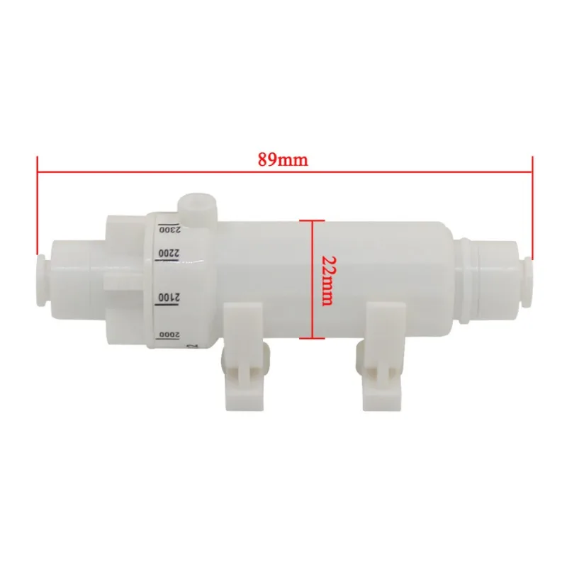 FR-A2-Q2 900-2300CC Adjustable Waste Water Flow Regulator Restrictor for RO Water Purifier with 1/4 PE Hose Water Filter Parts
