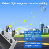 A06RP For Mini 4 Pro/Air 3 Signal Amplifier Antenna Range Extender Signal Booster for DJI RC 2/RC Pro Drone Accessories