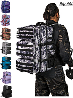 Large 60L Tactical Backpack Assault Bag 3P Molle Knapsack Outdoor Backpack Climbing Rucksack Camping Hiking Hunting Mochila Bags