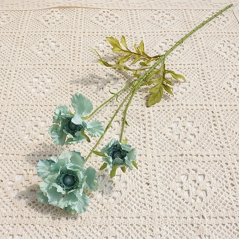 10Pcs Artificial Flowers Wheel Feng Chrysanthemum Silk Flower for Home Decoration Table Wedding Floral Arrangement Party Decor