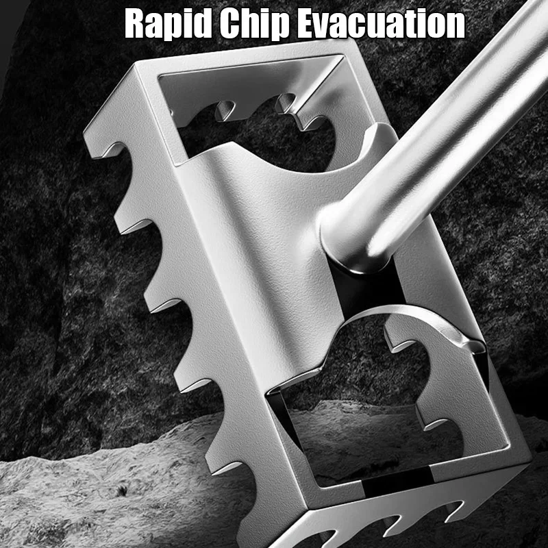 Electrical Box Square Hole Cutter & Slotting Tool - Square/Round Handle, Oscillating Socket Hole Saw for Brick, Concrete