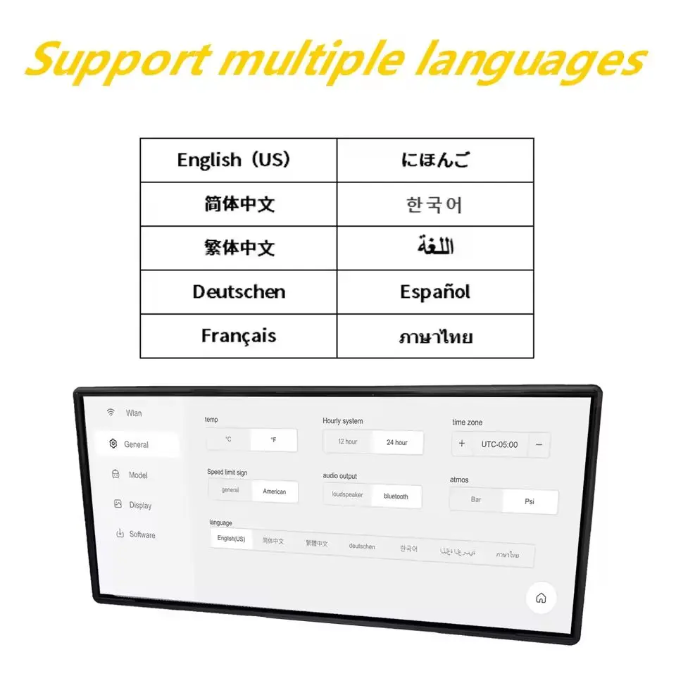 จอแสดงผลแบบ Head-Up Display ขนาด 8.9 นิ้ว ยี่ห้อ CATRONICS สำหรับรถยนต์ Tesla Model Highland 3/Y Juniper ปี 2025 รองรับ Android Auto และ Carplay พร้อมฟังก์ชันอัปเดต OTA ติดตั้งช่องแอร์