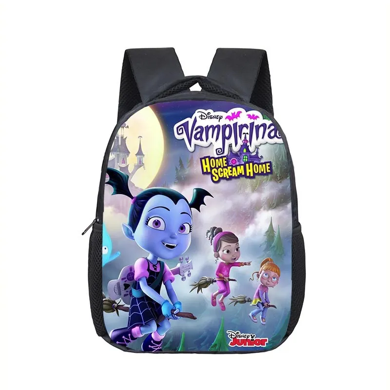 

12 inch Disney Vampirina Kindergarten Infantile Small Backpack for Kids Baby Cartoon School Bags Children Gift