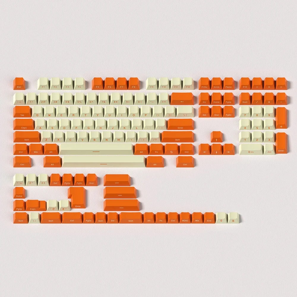

Big Leaf OEM Keycap Cherry Height Side Engraving Abs Material Two Color Opaque 145 Key Compatible With Cross Axis