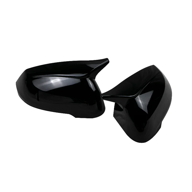 2X Side Wing Mirror Cover Caps For BMW New X1 U11 U12 2023 2024 Horn Style Rearview Mirror Cover Add on Car Accessories