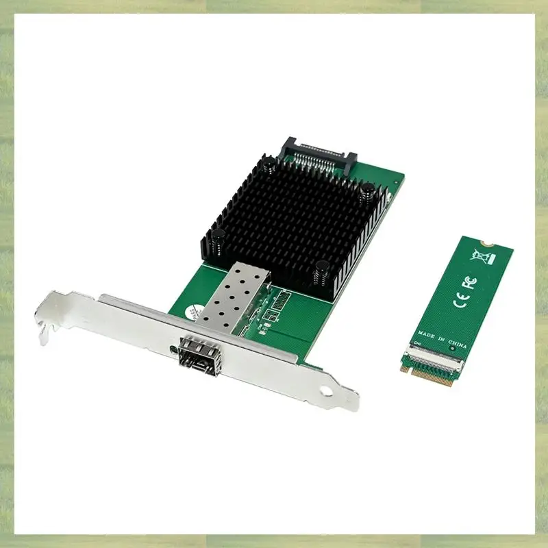 

N15R-Server Сетевая карта M.2 B+M KEY 8-канальная однопортовая сетевая карта 10Gbe SFP Ethernet для системы Win10 Freebsd Linux