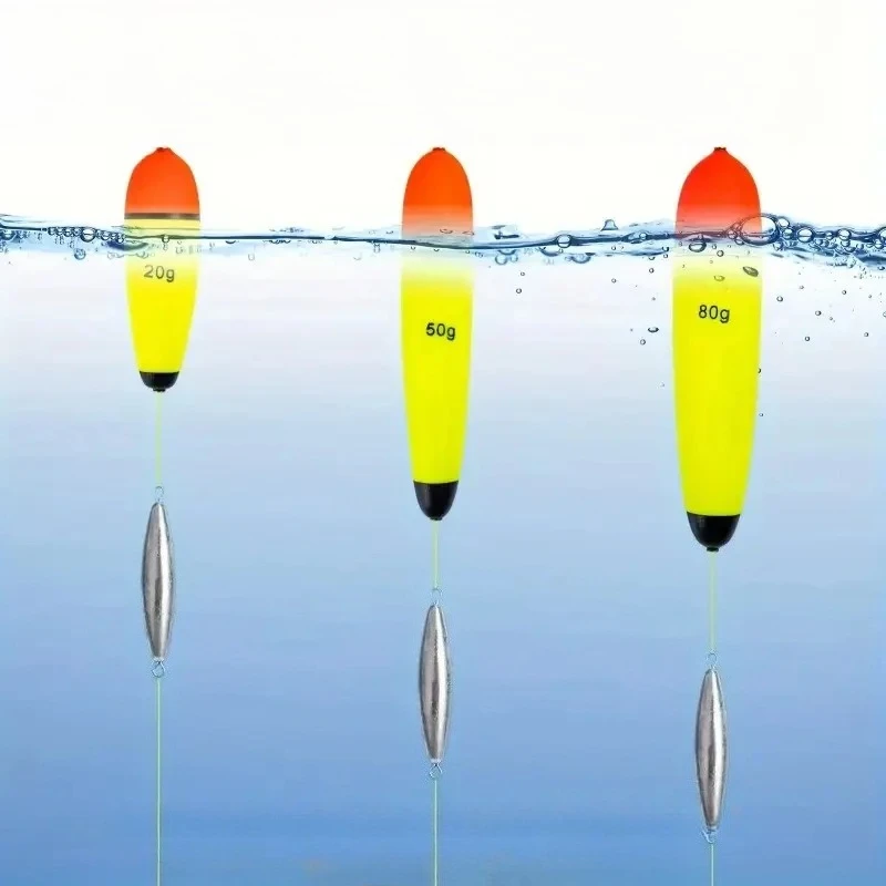4pcs EVA Fishing Float Foam Plastic Sea Rock Fishing Striking Floats 20/30/50/60/80g Fishing Bobber Flotador Peche Boia Tackle