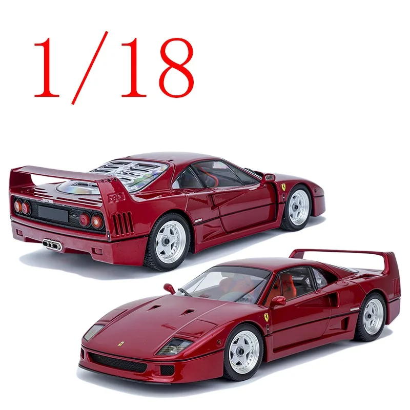 

KYOSHO Diecast 1/18 Scale Ferrari Alloy Model Cars Ferrari F40 Red Play Vehicles Toys for Boys Gift Original Box