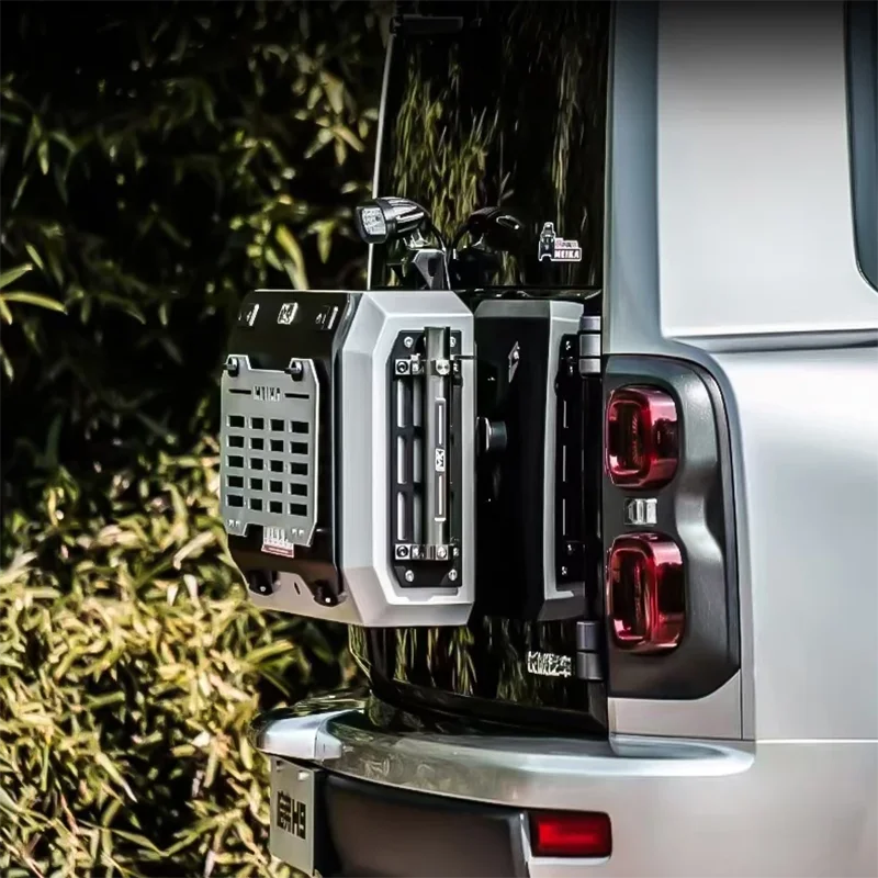 صندوق أدوات صغير للباب الخلفي للسيارة مناسب لـ GWM Haval H9 2024 2025 صندوق توسيع متعدد الوظائف MK تخزين الإطارات الاحتياطية مثبت على الذيل