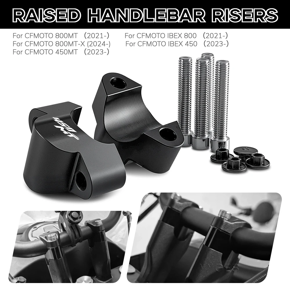 Motorrad Zubehör Lenker Riser Für CFMOTO 450MT 800MT 800MTX IBEX 800 450 2021- Drag Griff Bar Clamp Verlängern adapter