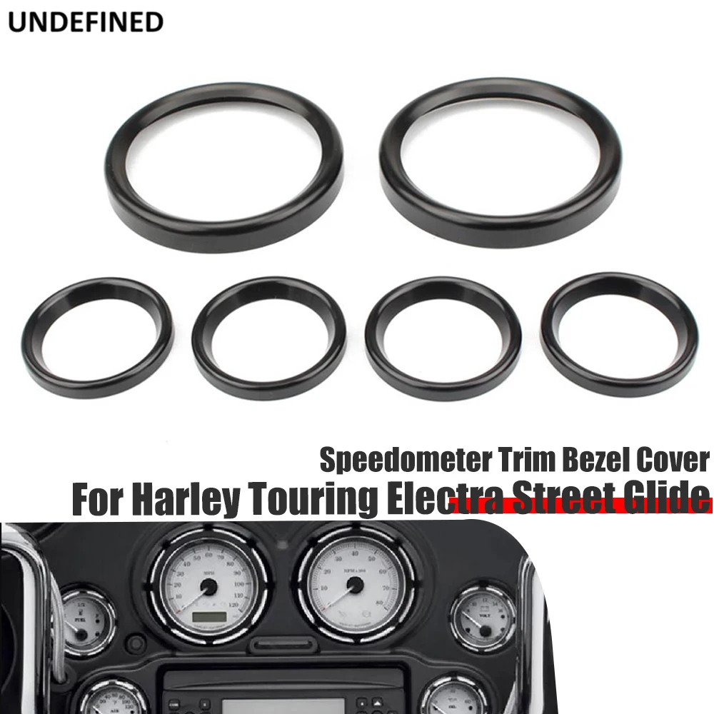 

Speedometer Trim Ring Instrument Cover Burst Gauge Bezel Kits For Harley Touring Tour Electra Street Glide 96-13 Motorcycle CNC