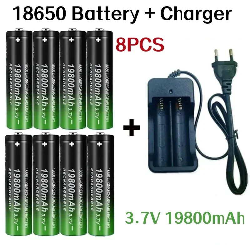 Rechargeable Battery for Remote Control Screwdriver, 18650 Battery, 19800mAh, 3.7V Charger, 18650Li-ion Batteries, Newest, 2024