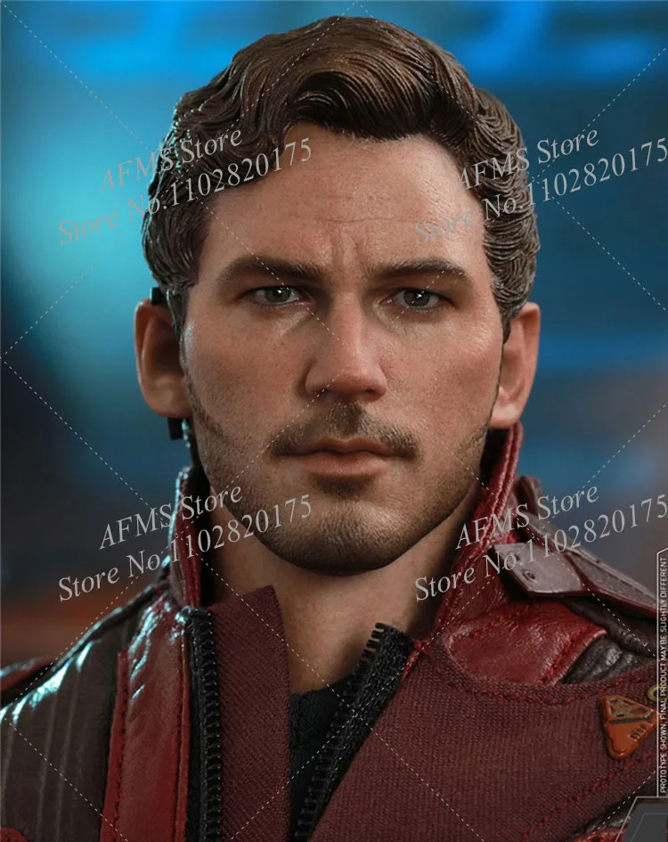 Ensemble complet de figurines d'action originales pour hommes, Hot Toys, Soldat Star-Lord, Chris Pratt, Humorous Team Leader, Collection de corps, 12 en effet, Mms539, 1/6