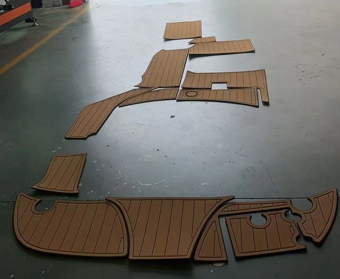 For 2004-2010 Crownline 250 CR 1/4' 6mm EVA Foam Non-Slip PVC Teak Decking Marine Mat Seadek Gatorstep Carpet Marine Floor