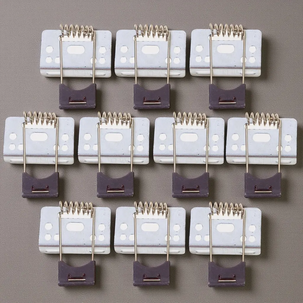 10Pcs LED Panel Light L Type Spring Clips Metal Brackets for Recessed Downlight Installation Ceiling Lighting Clips
