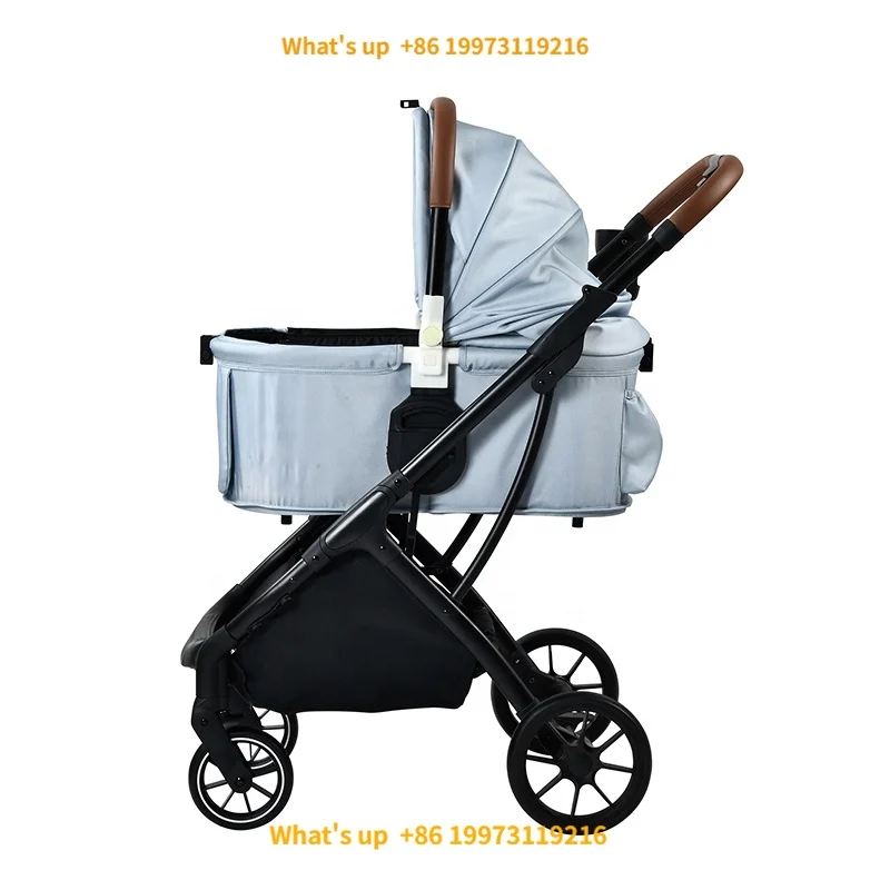 2026 Fashion Design Hot Selling Pet Products Pet Stroller  Bigger Basket  for All Pets  With Alumintum Tube Oxford Fabric