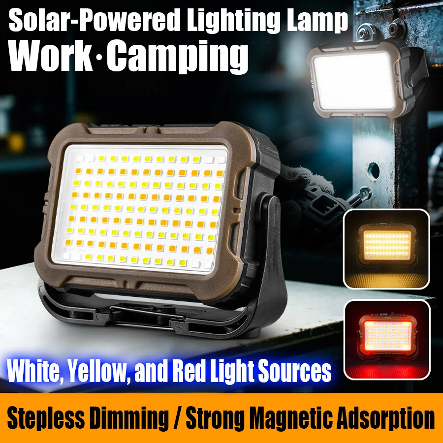 

Portable Rechargeable Lanterns With Power Bank/with Magnetic Base Handle/Hook Outdoor Solar Light For Emergency Outdoors Camping