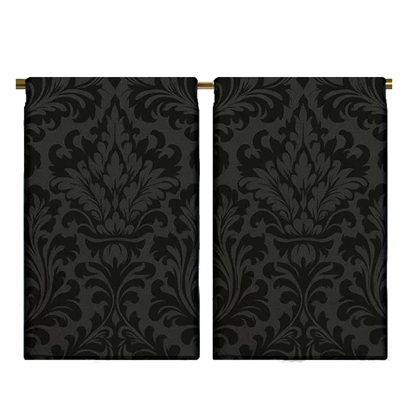 2Pcs, Black Floral Kitchen Towels, 40Cm*60Cm Towel Set, Best Kitchen Towels, Fun Kitchen Towels, Super Absorbent Soft Cleaning Cloth, Cooking and Baking Tea Towels, Hand Towels, Cleaning Cloths, Dishcloths, Kitchen Decor, Living Room Decorations, Kitchen Essentials, Home Essentials