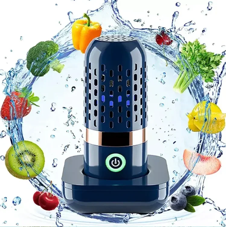 

Customize mini Kitchen wireless charging veget cleaner Fruit And Vegetable Washer Fruits cleaning machine