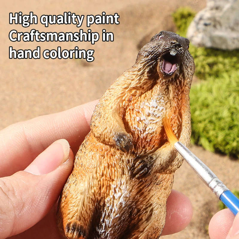 สัตว์ป่าจำลอง หนูตัวใหญ่ โมเดลแอ็คชั่นฟิกเกอร์ ของสะสม ตุ๊กตาน่ารัก ของเล่นเด็ก