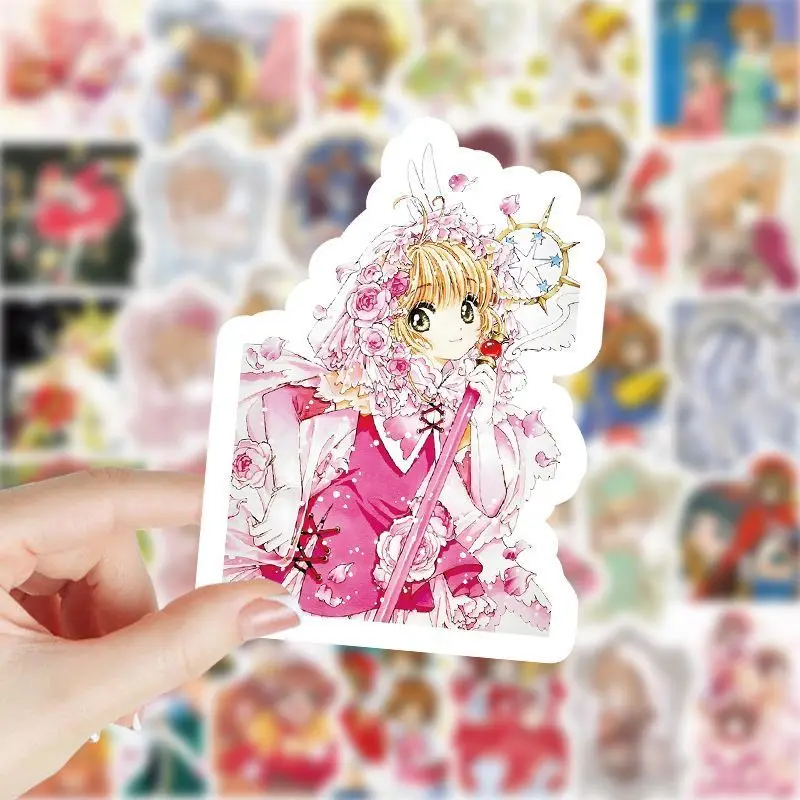 Kinomoto Sakura Sticker Anime Datdouji Tomoyo Cerberus Stationery Stickers Cartoon Handbook Water Proof Student School Supplies
