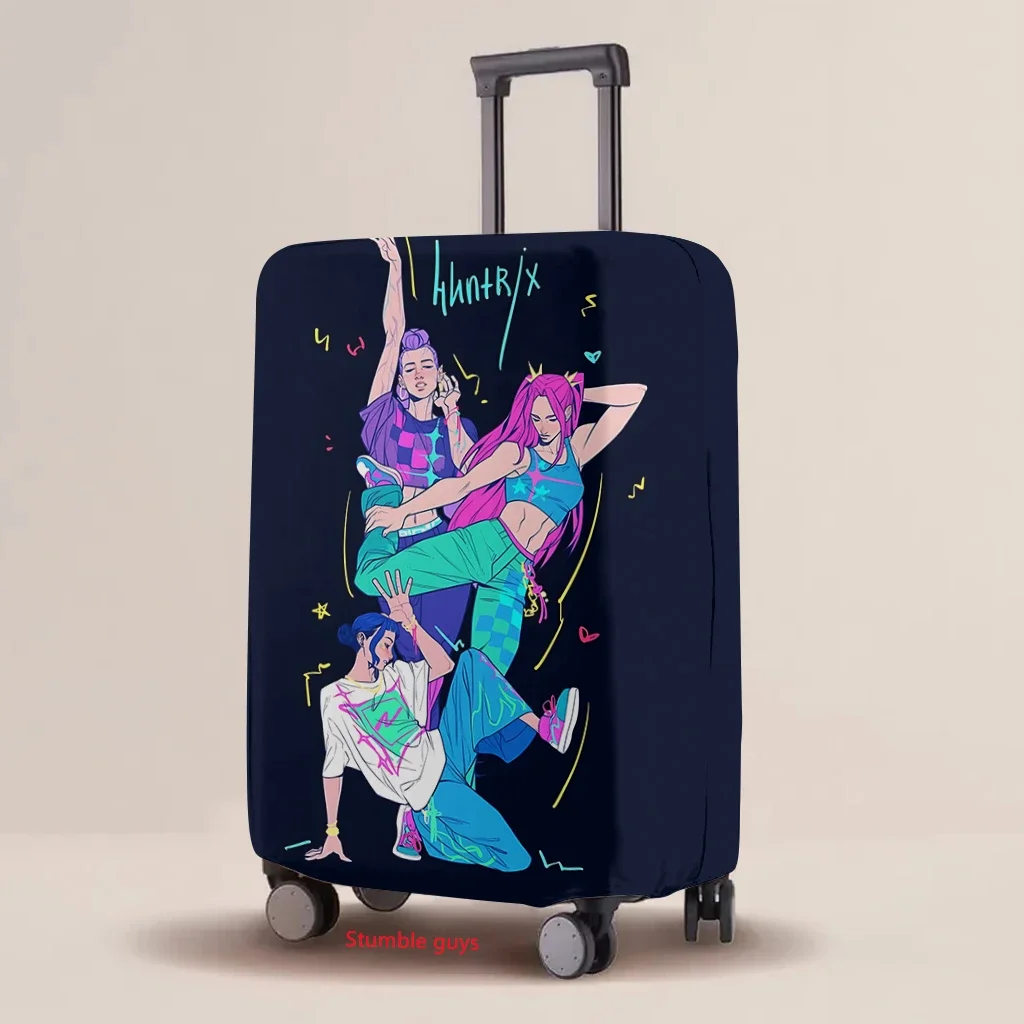 

Kpop Demon Hunters Cartoon Luggage Protective Cover Elastic Multi-Size Case Fits 18-32 Inch Travel Suitcase​