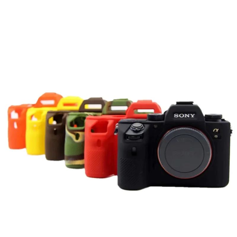 Dla Sony A7 III a7riii A7III a7m3 a7r3 A9 torba na aparat A7III miękka guma silikonowa aparat ochronny pokrowiec na korpus