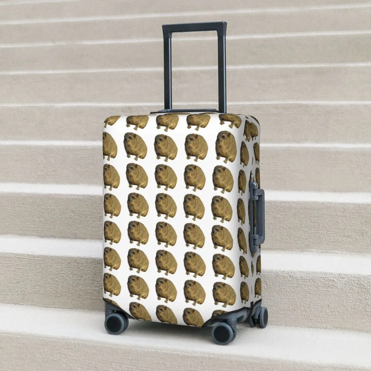 

Cute Rock Hyrax Suitcase Cover Protection Elastic Travel Luggage Protector Covers for 18-32 Inch